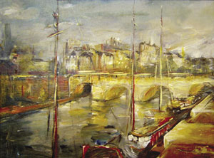 Sonia Zengel - Le Pont Neuf - Paryż, olej, płótno 2003