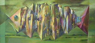 Wojciech Nadratowski, Miasto N., akryl 
