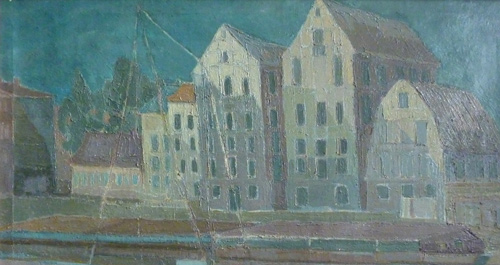 Władysław Frydrych, Stare spichrze nad Brdą, fragment