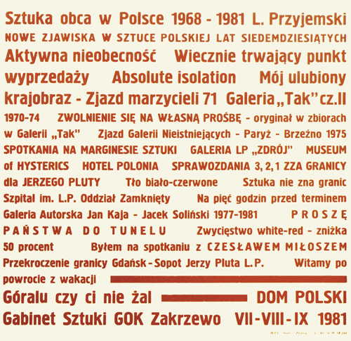 Leszek Przyjemski, afisz, 1981